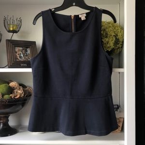 J Crew sleeveless peplum